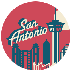 illustration of san antonio skyline