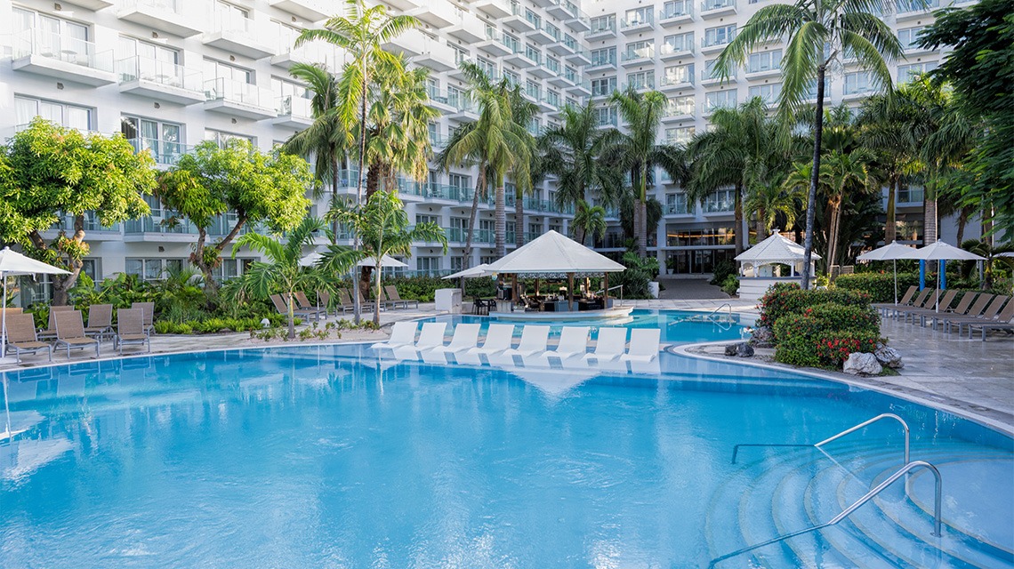 Outdoor pool at Sonesta Maho Beach Resort, Casino & Spa