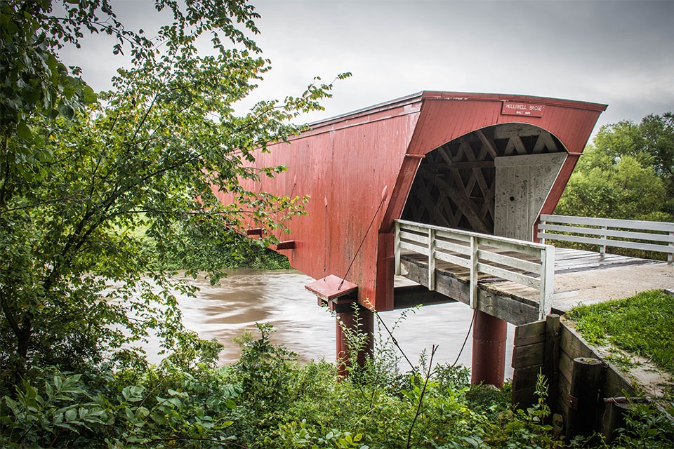 The Holliwell bridge in Madison County, Iowa